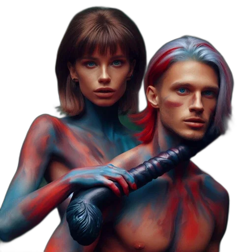 cyberpunk, fantasy art, concept art, comic book art transparent PNG cut-out