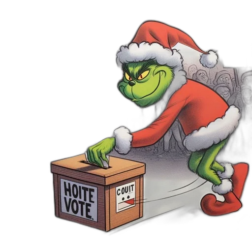 concept art, image, grinch, donning transparent PNG cut-out