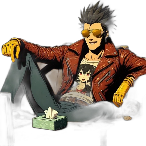 jacket, concept art, anime, cartoon transparent PNG cut-out