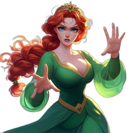crown, dress, fantasy art, concept art transparent PNG cut-out
