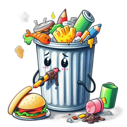 food, robot, concept art, photorealistic transparent PNG cut-out