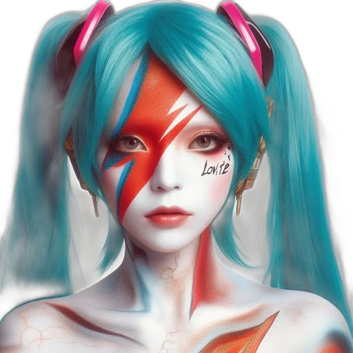 face, fantasy art, anime, photorealistic transparent PNG cut-out