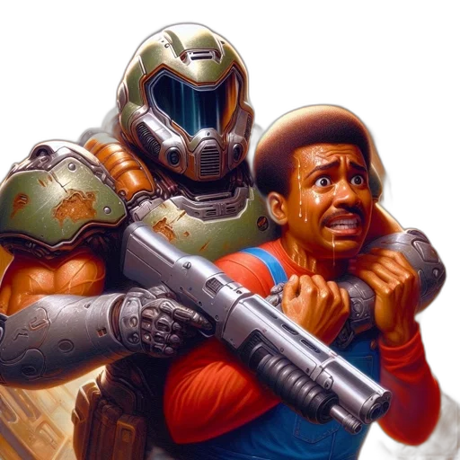 robot, weapon, concept art, comic book art transparent PNG cut-out