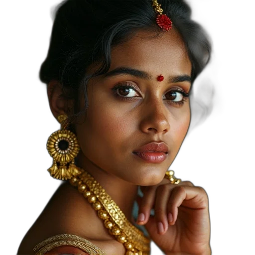 jewelry, face, crown, staff transparent PNG cut-out