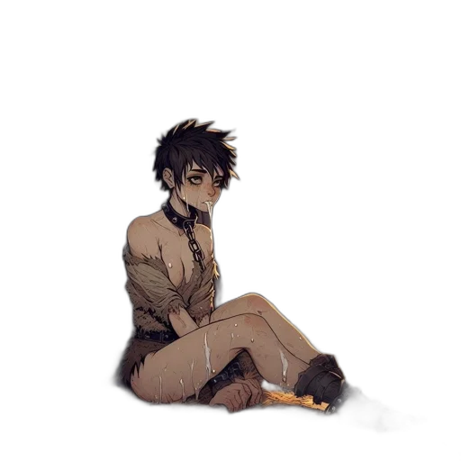 jacket, creature, staff, animal transparent PNG cut-out