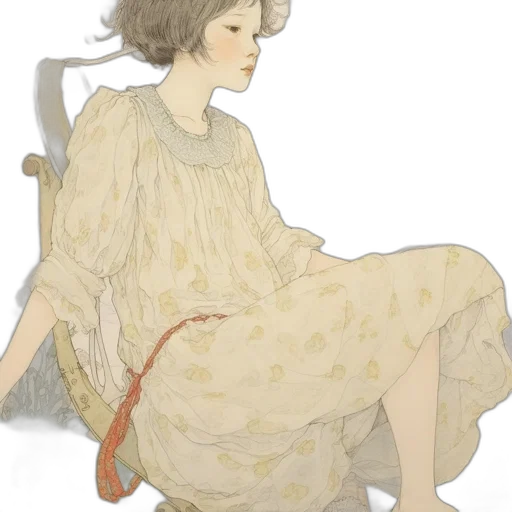 dress, watercolor, concept art, oil painting transparent PNG cut-out