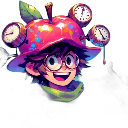 hat, staff, concept art, pixel art transparent PNG cut-out