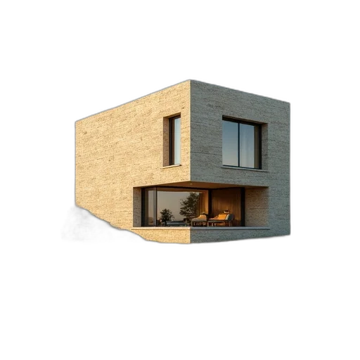 building, 3d render, photorealistic, concept art transparent PNG cut-out