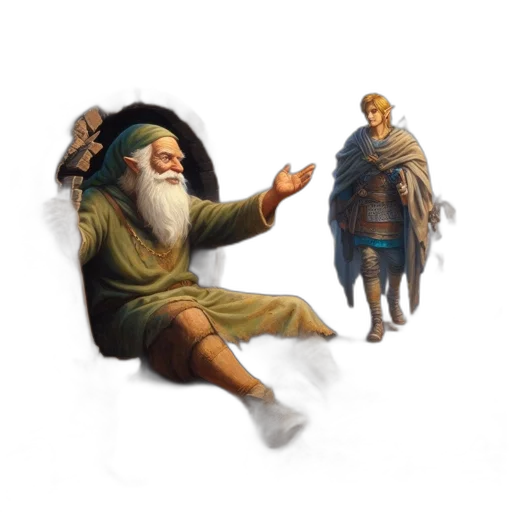 concept art, fantasy art, pixel art, 3d render transparent PNG cut-out