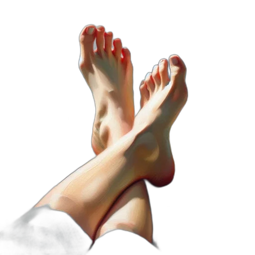 shoes, photorealistic, oil painting, watercolor transparent PNG cut-out