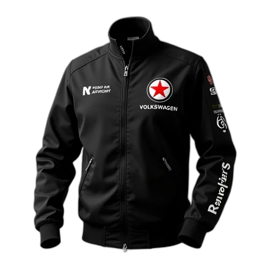 jacket, 3d render, black, red transparent PNG cut-out