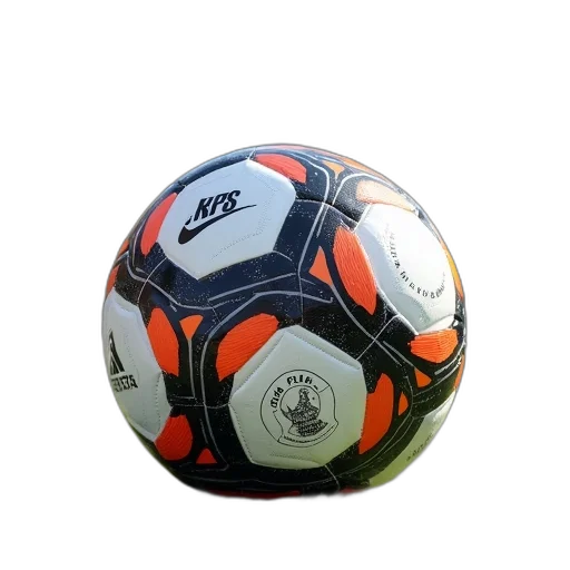 soccer, ball, displayed, outside transparent PNG cut-out