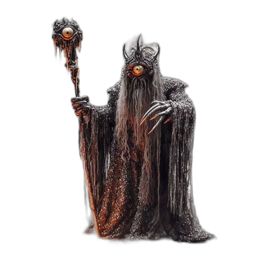 staff, creature, mask, weapon transparent PNG cut-out