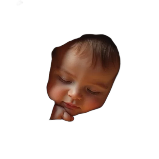 face, mask, hair, creature transparent PNG cut-out