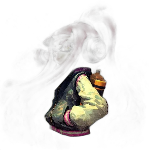 mask, face, weapon, jacket transparent PNG cut-out