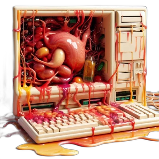 food, furniture, robot, 3d render transparent PNG cut-out
