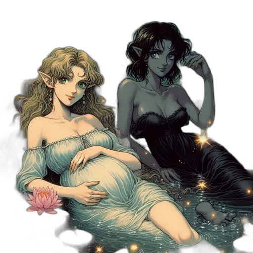 fantasy art, concept art, pixel art, comic book art transparent PNG cut-out