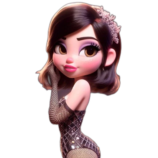 dress, crown, jewelry, cartoon transparent PNG cut-out