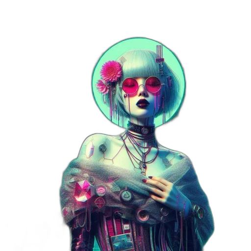 robot, mask, jacket, face transparent PNG cut-out