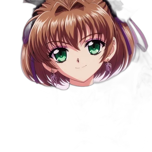 face, crown, hair, staff transparent PNG cut-out