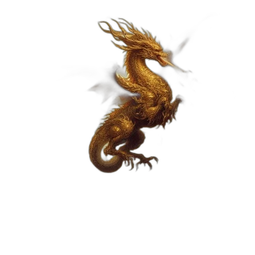 dragon, staff, animal, creature transparent PNG cut-out
