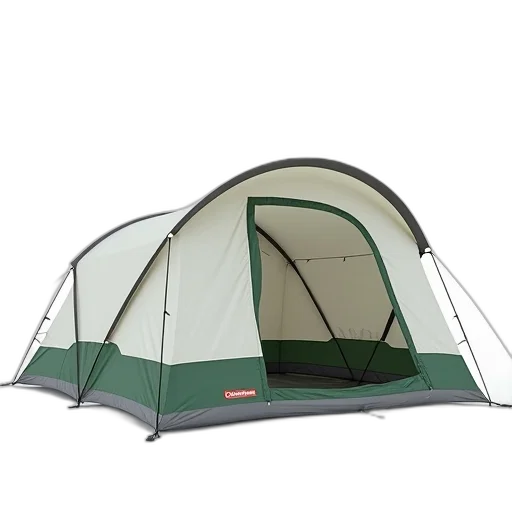 umbrella, white, green, tent transparent PNG cut-out