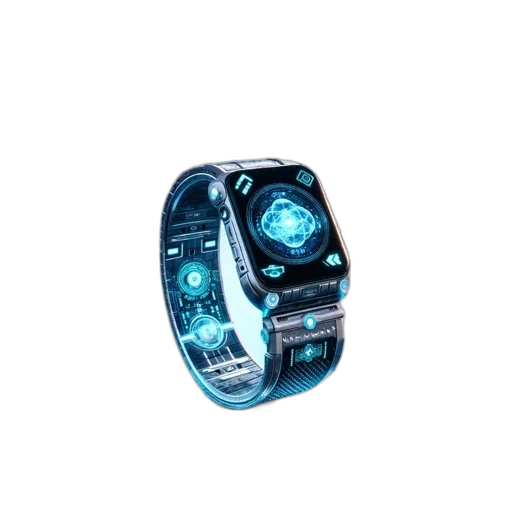 jewelry, cyberpunk, 3d render, vaporwave transparent PNG cut-out