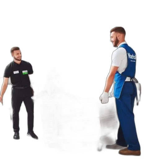 staff, robot, concept art, 3d render transparent PNG cut-out