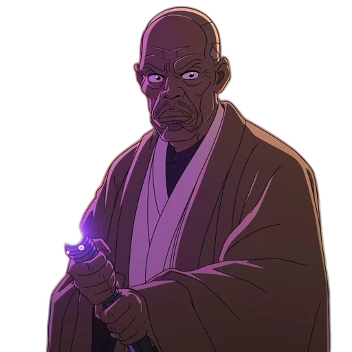 staff, jacket, weapon, face transparent PNG cut-out
