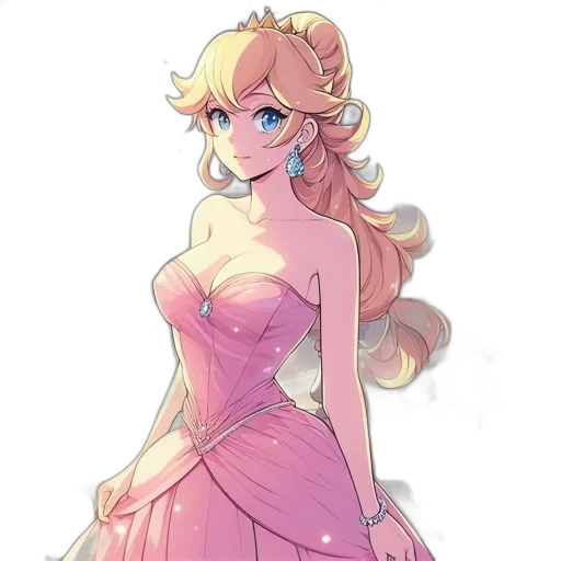dress, crown, staff, concept art transparent PNG cut-out