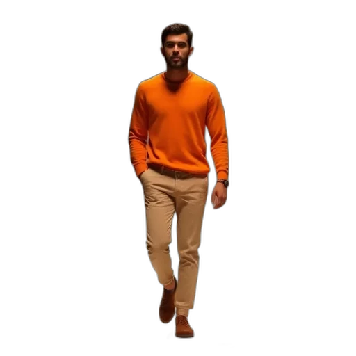 staff, jacket, creature, 3d render transparent PNG cut-out