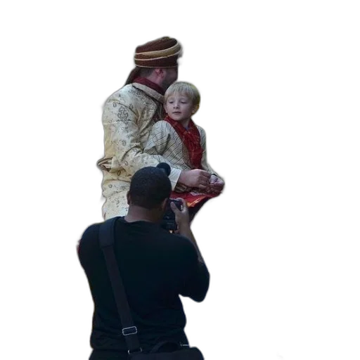 staff, weapon, jacket, hat transparent PNG cut-out
