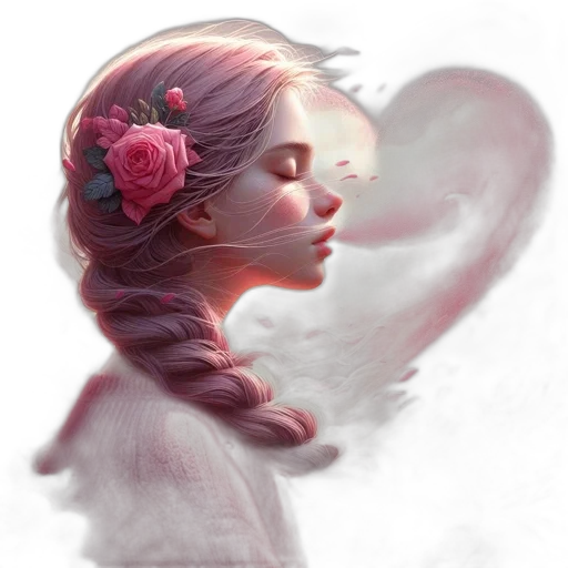face, flower, mask, jewelry transparent PNG cut-out