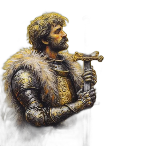sword, weapon, staff, crown transparent PNG cut-out