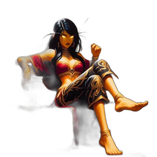 fantasy art, concept art, comic book art, pixel art transparent PNG cut-out