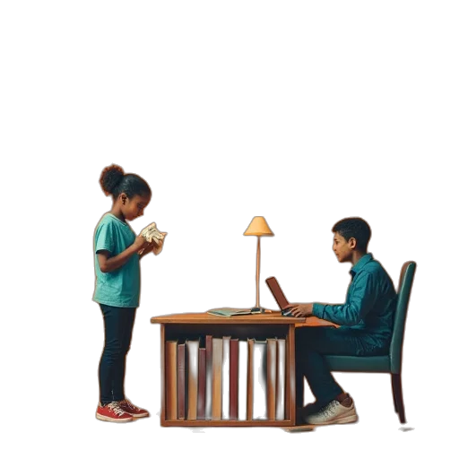 furniture, robot, concept art, 3d render transparent PNG cut-out
