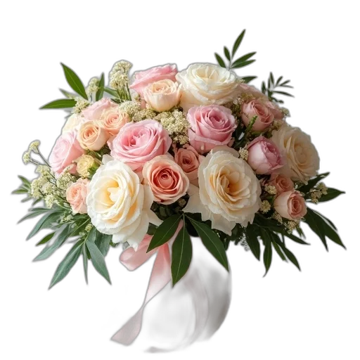 flower, crown, photorealistic, 3d render transparent PNG cut-out
