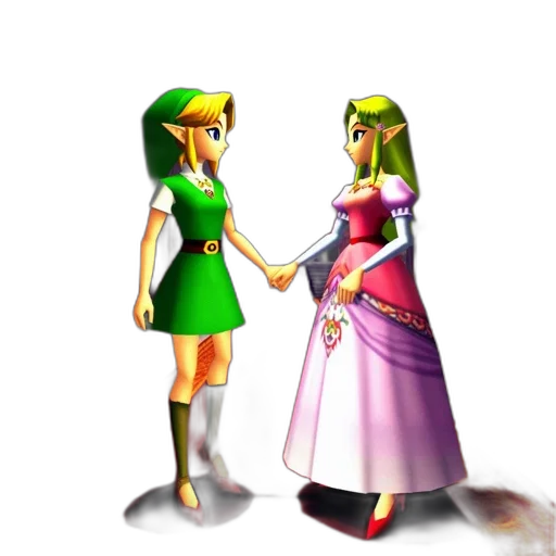 dress, concept art, 3d render, pixel art transparent PNG cut-out