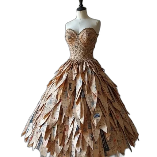 dress, crown, display, made transparent PNG cut-out