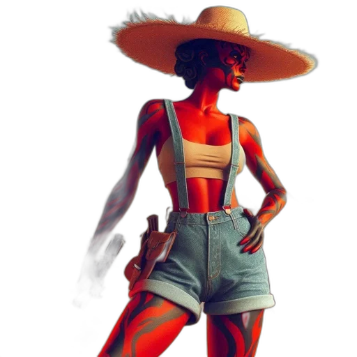 dress, hat, concept art, comic book art transparent PNG cut-out