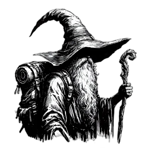 staff, mask, creature, hat transparent PNG cut-out