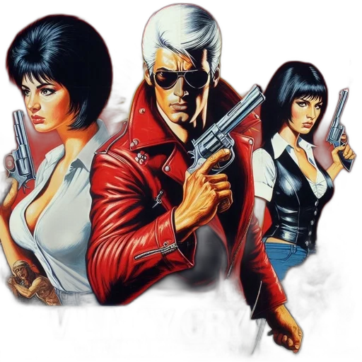 jacket, weapon, comic book art, concept art transparent PNG cut-out