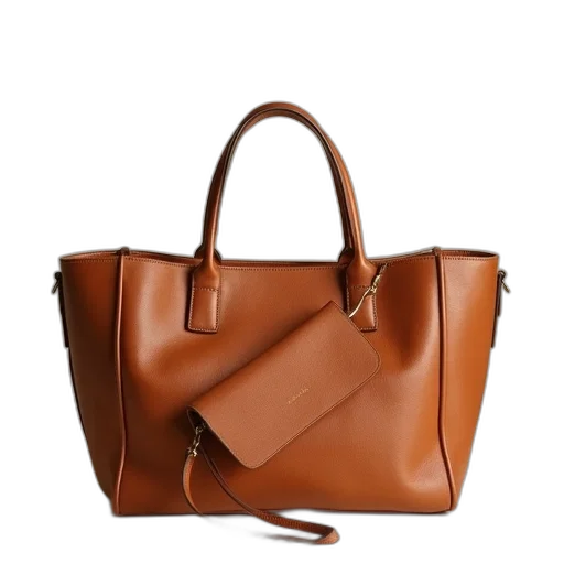 earth tones, harper, tote, tan transparent PNG cut-out