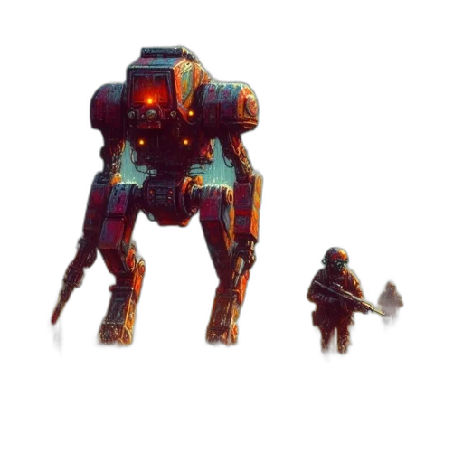 robot, weapon, creature, animal transparent PNG cut-out
