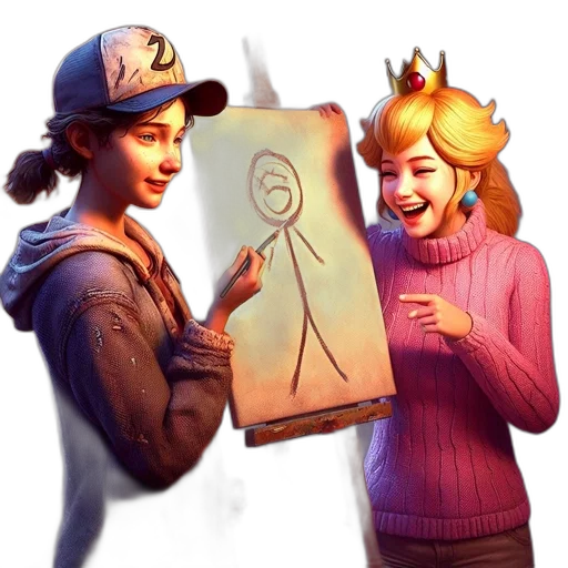 crown, face, hat, staff transparent PNG cut-out