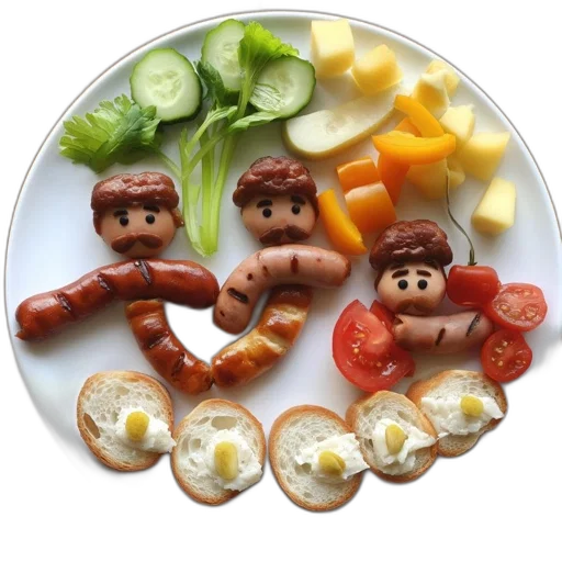 food, photorealistic, 3d render, artistic transparent PNG cut-out