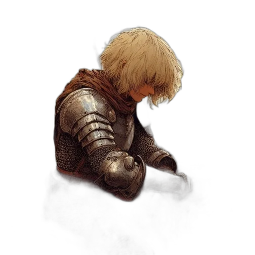sword, weapon, hair, fantasy art transparent PNG cut-out