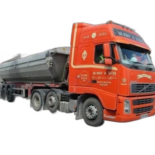 photorealistic, 3d render, red, truck transparent PNG cut-out