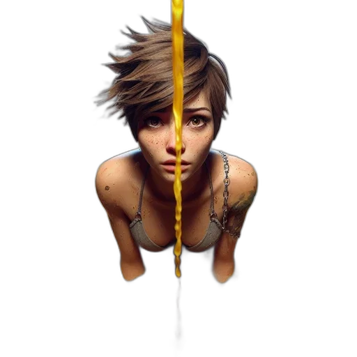 staff, sword, hair, weapon transparent PNG cut-out