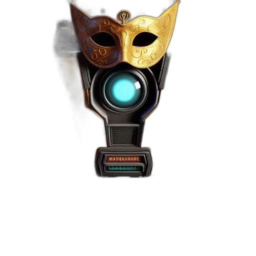 mask, robot, staff, jewelry transparent PNG cut-out
